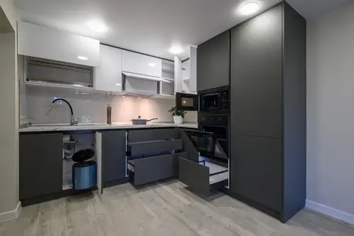 Built-In Trash and Recycling Cabinets